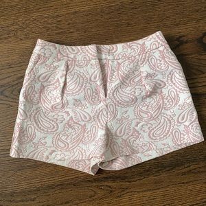 Victoria Beckham size 0 jacquard print shorts